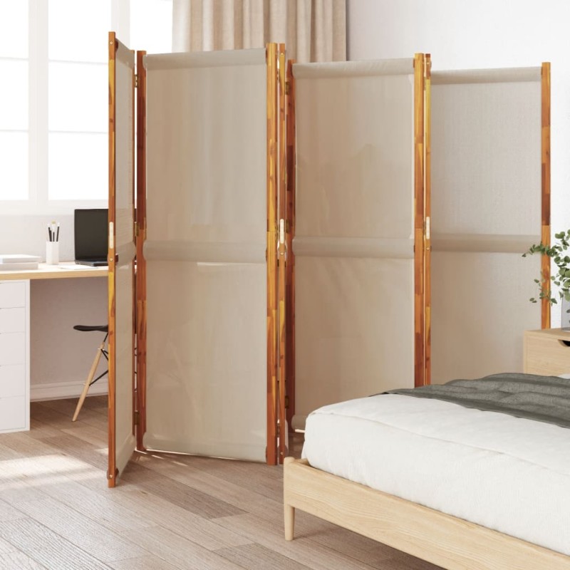vidaXL 6-tlg. Paravent Taupe 420x180 cm vidaXL 6-tlg. Paravent Taupe 420x180 cm