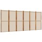 vidaXL 6-tlg. Paravent Taupe 420x180 cm vidaXL 6-tlg. Paravent Taupe 420x180 cm