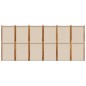 vidaXL 6-tlg. Paravent Taupe 420x180 cm vidaXL 6-tlg. Paravent Taupe 420x180 cm