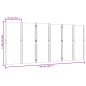 vidaXL 6-tlg. Paravent Taupe 420x180 cm vidaXL 6-tlg. Paravent Taupe 420x180 cm