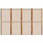 vidaXL 4-tlg. Paravent Taupe 280x180 cm