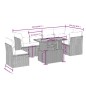 vidaXL 7-tlg. Garten-Sofagarnitur mit Kissen Schwarz Poly Rattan vidaXL 7-tlg. Garten-Sofagarnitur mit Kissen Schwarz Poly Rattan