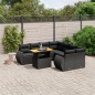 vidaXL 9-tlg. Garten-Sofagarnitur mit Kissen Schwarz Poly Rattan vidaXL 9-tlg. Garten-Sofagarnitur mit Kissen Schwarz Poly Rattan