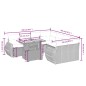 vidaXL 9-tlg. Garten-Sofagarnitur mit Kissen Schwarz Poly Rattan vidaXL 9-tlg. Garten-Sofagarnitur mit Kissen Schwarz Poly Rattan