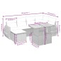 vidaXL 6-tlg. Garten-Sofagarnitur mit Kissen Schwarz Poly Rattan vidaXL 6-tlg. Garten-Sofagarnitur mit Kissen Schwarz Poly Rattan