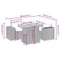 vidaXL 5-tlg. Garten-Sofagarnitur mit Kissen Schwarz Poly Rattan vidaXL 5-tlg. Garten-Sofagarnitur mit Kissen Schwarz Poly Rattan