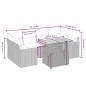 vidaXL 7-tlg. Garten-Sofagarnitur mit Kissen Schwarz Poly Rattan vidaXL 7-tlg. Garten-Sofagarnitur mit Kissen Schwarz Poly Rattan