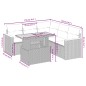 vidaXL 6-tlg. Garten-Sofagarnitur mit Kissen Schwarz Poly Rattan vidaXL 6-tlg. Garten-Sofagarnitur mit Kissen Schwarz Poly Rattan