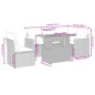 vidaXL 6-tlg. Garten-Sofagarnitur mit Kissen Schwarz Poly Rattan vidaXL 6-tlg. Garten-Sofagarnitur mit Kissen Schwarz Poly Rattan