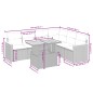 vidaXL 7-tlg. Garten-Sofagarnitur mit Kissen Schwarz Poly Rattan vidaXL 7-tlg. Garten-Sofagarnitur mit Kissen Schwarz Poly Rattan