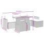 vidaXL 6-tlg. Garten-Sofagarnitur mit Kissen Schwarz Poly Rattan vidaXL 6-tlg. Garten-Sofagarnitur mit Kissen Schwarz Poly Rattan