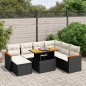 vidaXL 8-tlg. Garten-Sofagarnitur mit Kissen Schwarz Poly Rattan vidaXL 8-tlg. Garten-Sofagarnitur mit Kissen Schwarz Poly Rattan