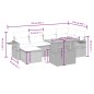 vidaXL 7-tlg. Garten-Sofagarnitur mit Kissen Schwarz Poly Rattan vidaXL 7-tlg. Garten-Sofagarnitur mit Kissen Schwarz Poly Rattan