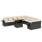 vidaXL 11-tlg. Garten-Sofagarnitur mit Kissen Schwarz Poly Rattan vidaXL 11-tlg. Garten-Sofagarnitur mit Kissen Schwarz Poly Rattan