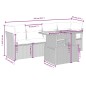 vidaXL 5-tlg. Garten-Sofagarnitur mit Kissen Schwarz Poly Rattan vidaXL 5-tlg. Garten-Sofagarnitur mit Kissen Schwarz Poly Rattan