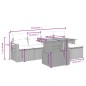 vidaXL 6-tlg. Garten-Sofagarnitur mit Kissen Schwarz Poly Rattan vidaXL 6-tlg. Garten-Sofagarnitur mit Kissen Schwarz Poly Rattan