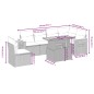 vidaXL 7-tlg. Garten-Sofagarnitur mit Kissen Schwarz Poly Rattan vidaXL 7-tlg. Garten-Sofagarnitur mit Kissen Schwarz Poly Rattan