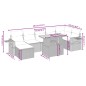 vidaXL 8-tlg. Garten-Sofagarnitur mit Kissen Schwarz Poly Rattan vidaXL 8-tlg. Garten-Sofagarnitur mit Kissen Schwarz Poly Rattan