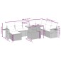 vidaXL 9-tlg. Garten-Sofagarnitur mit Kissen Schwarz Poly Rattan vidaXL 9-tlg. Garten-Sofagarnitur mit Kissen Schwarz Poly Rattan