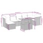 vidaXL 8-tlg. Garten-Sofagarnitur mit Kissen Schwarz Poly Rattan vidaXL 8-tlg. Garten-Sofagarnitur mit Kissen Schwarz Poly Rattan