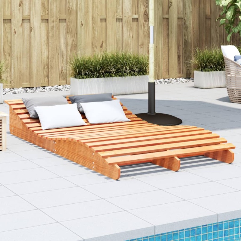 vidaXL Sonnenliege Wachsbraun 205x110x31,5 cm Massivholz Kiefer vidaXL Sonnenliege Wachsbraun 205x110x31,5 cm Massivholz Kiefer