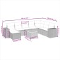 vidaXL 9-tlg. Garten-Sofagarnitur mit Kissen Beige Poly Rattan vidaXL 9-tlg. Garten-Sofagarnitur mit Kissen Beige Poly Rattan