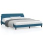 vidaXL Bettgestell mit Kopfteil Blau 180x200 cm Samt vidaXL Bettgestell mit Kopfteil Blau 180x200 cm Samt