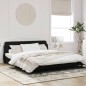 vidaXL Bettgestell mit Kopfteil Schwarz 180x200 cm Samt vidaXL Bettgestell mit Kopfteil Schwarz 180x200 cm Samt