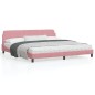 vidaXL Bettgestell mit Kopfteil Rosa 200x200 cm Samt vidaXL Bettgestell mit Kopfteil Rosa 200x200 cm Samt