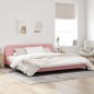 vidaXL Bettgestell mit Kopfteil Rosa 200x200 cm Samt vidaXL Bettgestell mit Kopfteil Rosa 200x200 cm Samt