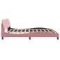 vidaXL Bettgestell mit Kopfteil Rosa 200x200 cm Samt vidaXL Bettgestell mit Kopfteil Rosa 200x200 cm Samt