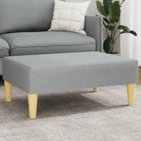 vidaXL Fußhocker Hellgrau 77x55x31 cm Stoff
