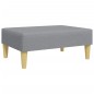 vidaXL Fußhocker Hellgrau 77x55x31 cm Stoff vidaXL Fußhocker Hellgrau 77x55x31 cm Stoff