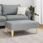 vidaXL Fußhocker Hellgrau 77x55x31 cm Stoff vidaXL Fußhocker Hellgrau 77x55x31 cm Stoff