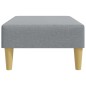 vidaXL Fußhocker Hellgrau 77x55x31 cm Stoff vidaXL Fußhocker Hellgrau 77x55x31 cm Stoff