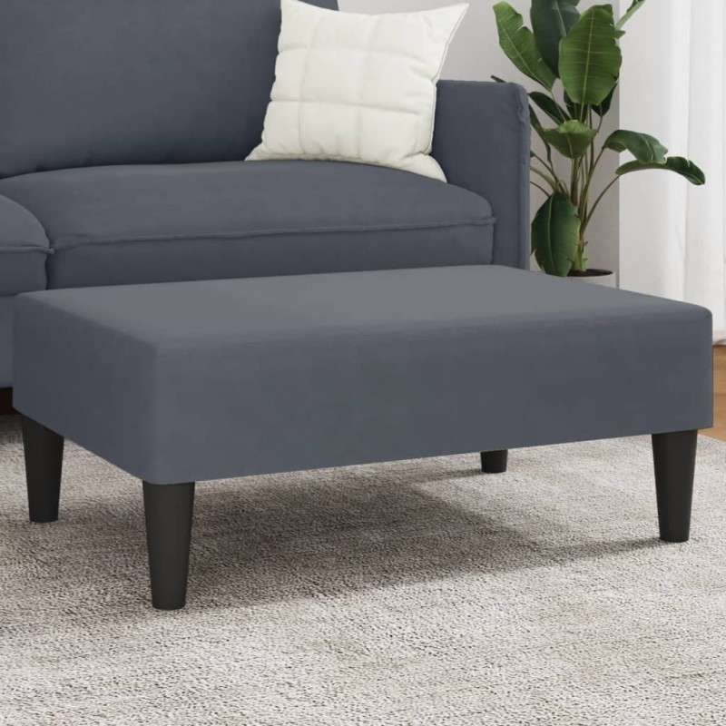vidaXL Fußhocker Dunkelgrau 77x55x31 cm Samt vidaXL Fußhocker Dunkelgrau 77x55x31 cm Samt