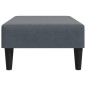 vidaXL Fußhocker Dunkelgrau 77x55x31 cm Samt vidaXL Fußhocker Dunkelgrau 77x55x31 cm Samt