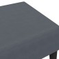 vidaXL Fußhocker Dunkelgrau 77x55x31 cm Samt vidaXL Fußhocker Dunkelgrau 77x55x31 cm Samt