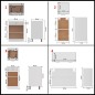 8-tlg. Küchenzeile Weiß Holzwerkstoff 8-tlg. Küchenzeile Weiß Holzwerkstoff