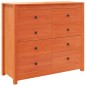 vidaXL Beistellschrank Wachsbraun 100x40x90 cm Massivholz Kiefer vidaXL Beistellschrank Wachsbraun 100x40x90 cm Massivholz Kiefer