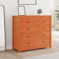vidaXL Beistellschrank Wachsbraun 100x40x90 cm Massivholz Kiefer vidaXL Beistellschrank Wachsbraun 100x40x90 cm Massivholz Kiefer