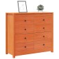 vidaXL Beistellschrank Wachsbraun 100x40x90 cm Massivholz Kiefer vidaXL Beistellschrank Wachsbraun 100x40x90 cm Massivholz Kiefer