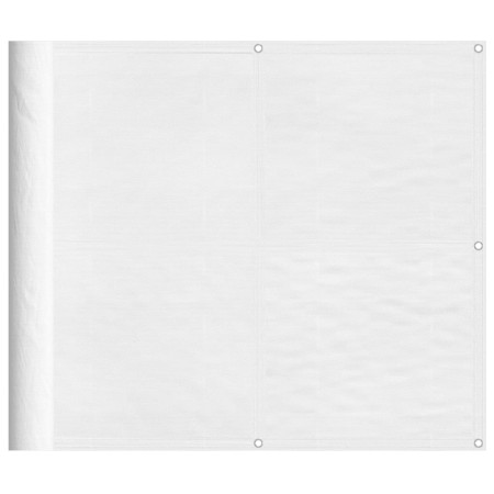 vidaXL Balkon-Sichtschutz Weiß 90x800 cm 100 % Polyester-Oxford