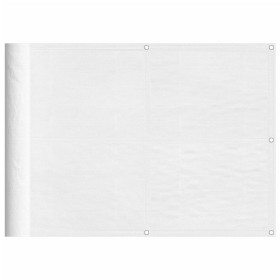 vidaXL Balkon-Sichtschutz Weiß 75x800 cm 100 % Polyester-Oxford
