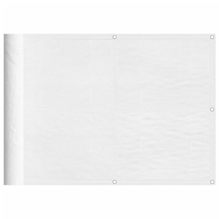 vidaXL Balkon-Sichtschutz Weiß 75x800 cm 100 % Polyester-Oxford