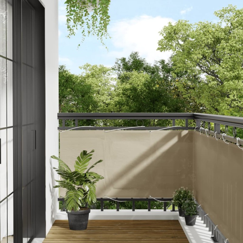 vidaXL Balkon-Sichtschutz Beige 75x700 cm 100 % Polyester-Oxford vidaXL Balkon-Sichtschutz Beige 75x700 cm 100 % Polyester-Oxford