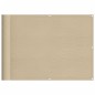 vidaXL Balkon-Sichtschutz Beige 75x700 cm 100 % Polyester-Oxford vidaXL Balkon-Sichtschutz Beige 75x700 cm 100 % Polyester-Oxford
