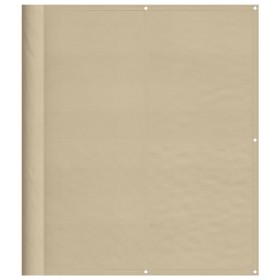 vidaXL Balkon-Sichtschutz Beige 120x800 cm 100 % Polyester-Oxford