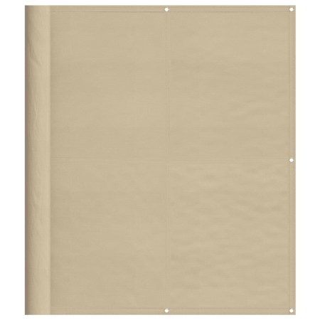 vidaXL Balkon-Sichtschutz Beige 120x800 cm 100 % Polyester-Oxford