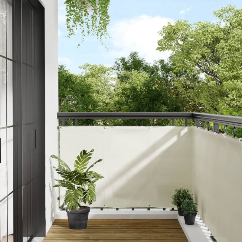 vidaXL Balkon-Sichtschutz Creme 90x800 cm 100 % Polyester-Oxford vidaXL Balkon-Sichtschutz Creme 90x800 cm 100 % Polyester-Oxford